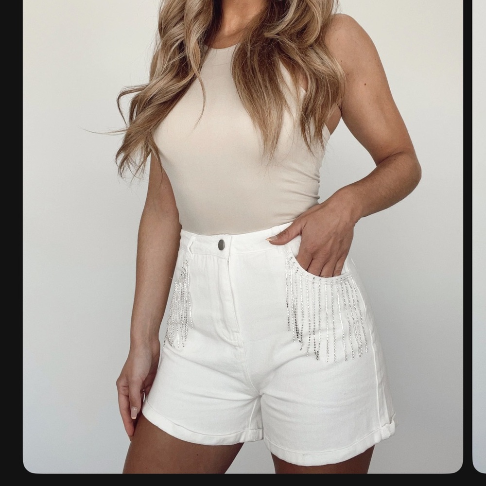 Rhinestone shorts